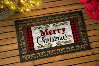 Evergreen Christmas Sentiments Sassafras Indoor Outdoor Switch Doormat 1'10"x10" Beige - Image 4