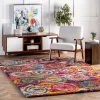 Kindra Circles Shaggy Area Rug - NuLOOM