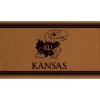 Evergreen University Of Kansas Logo Turf Mat, Brown- 28 X 16 Inches Indoor Outdoor Doormat
