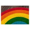 1'4"x2'8" Rainbow Woven Half-Circle Door Mat - Novogratz By Momeni