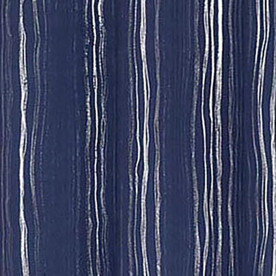 Iceland Metallic Grommet Curtain Panel Navy By RT Designers Collection - Image 2