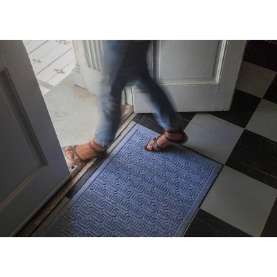 1'9" X 2'9" Geometric Indoor/Outdoor Doormat Gray - Entryways - Image 2