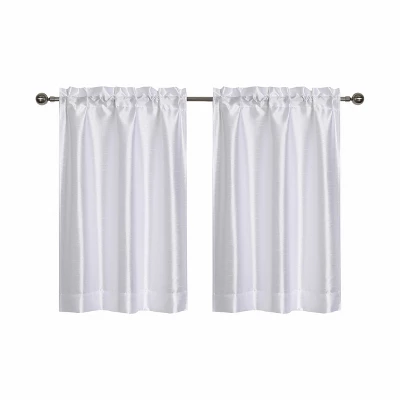 Kate Aurora Parisian Living Complete 3 Piece Lightweight Sheer Cafe Kitchen Curtain Tier & Valance Set - Image 5