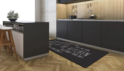 J&V TEXTILES 20" X 55" Oversized Cushioned Anti-Fatigue Kitchen Runner Mat (Rules Of The Kitchen) - Image 3