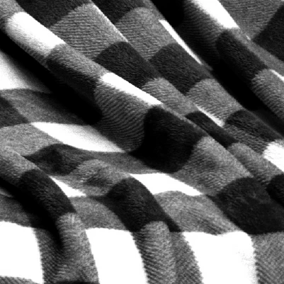 PAVILIA Premium Fleece Throw Blanket For Sofa Couch, Soft Flannel Plaid Stripe Decorative Print Blanket