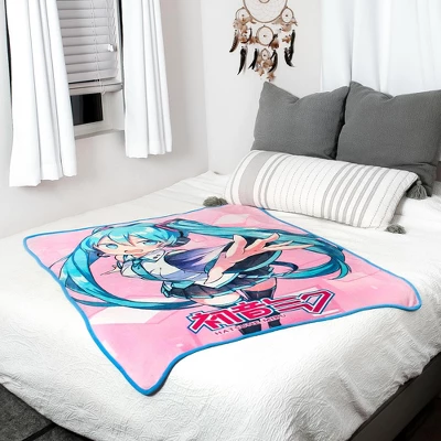Just Funky Hatsune Miku Crypton Voice Fleece Throw Blanket | 45 X 60 Inches - Image 5
