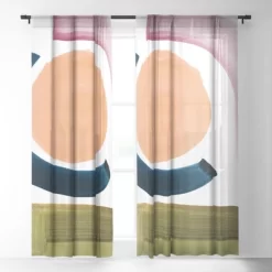 Dan Hobday Art Nature 1 Single Panel Sheer Window Curtain - Society6