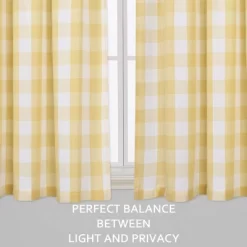 Trinity Buffalo Plaid Gingham Rod Pocket Half Window Cafe Curtains Kitchen Bathroom Window