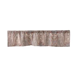 Kasey Paisley Window Valance - Brown