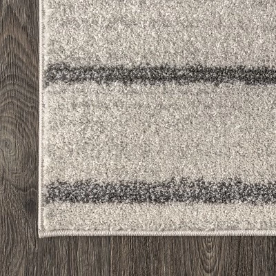 Williamsburg Minimalist Stripe Area Rug - JONATHAN Y - Image 2