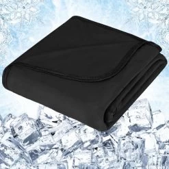 PAVILIA Cooling Blanket For Hot Sleepers, Lightweight Summer Throw, Night Sweats Absort Heat For Adult Kid Baby