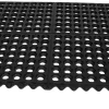 BirdRock Home 4 Pc Indoor Outdoor Drainage Utility Mat - 20 X 24" - Black