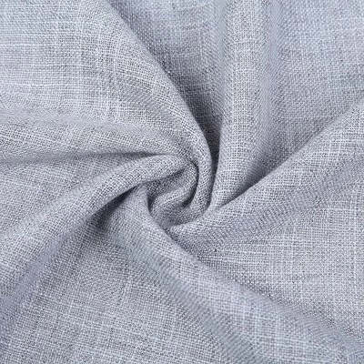 Trinity Faux Linen Textured Vintage Design Farmhouse Solid Curtains - Image 3