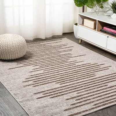 Zolak Berber Stripe Geometric Indoor/Outdoor Area Rug - JONATHAN Y - Image 8