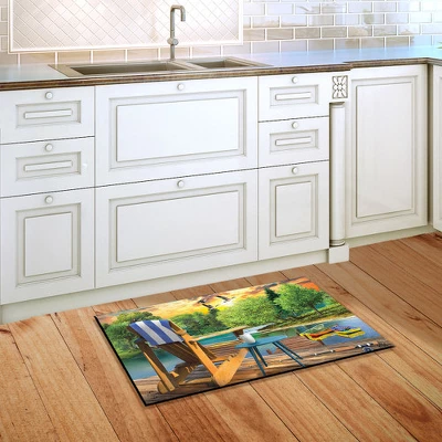 Lakeside Escape Summer Doormat Indoor Outdoor 30" X 18" Briarwood Lane - Image 3