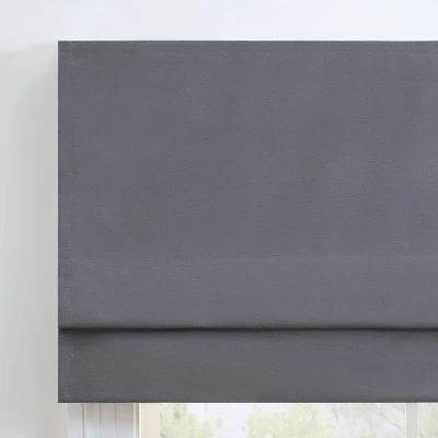 Dillan 100% Total Blackout Cordless Roman Blind And Shade - Eclipse