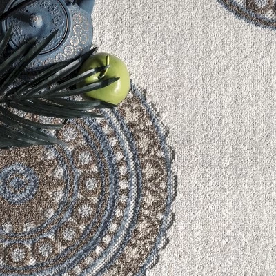 NuLOOM Andi Textured Geometric Indoor And Outdoor Patio Area Rug - Image 5