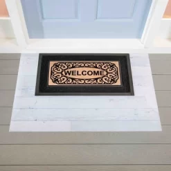 Evergreen Shiplap Layering Mat 42 X 26.5 Inches Indoor And Outdoor Decor