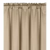 Kate Aurora Basic Faux Silk Rod Pocket Shimmery Sheer Single Window Curtain Panel