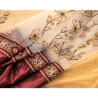 Priscilla Embroidered Panel With Double Valance - RT Designers Collection - Image 3