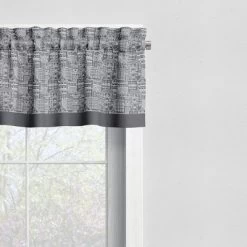 Bacati - City Scape Gray Window Valance