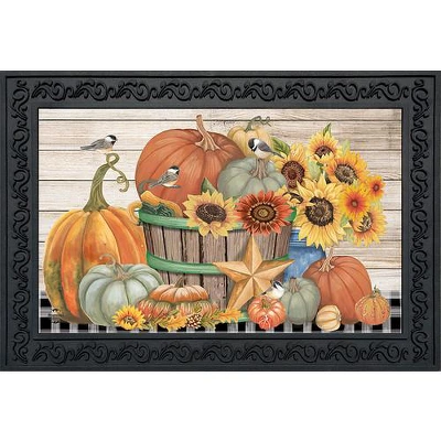 Bountiful Bushel Fall Doormat 30" X 18" Indoor Outdoor Briarwood Lane