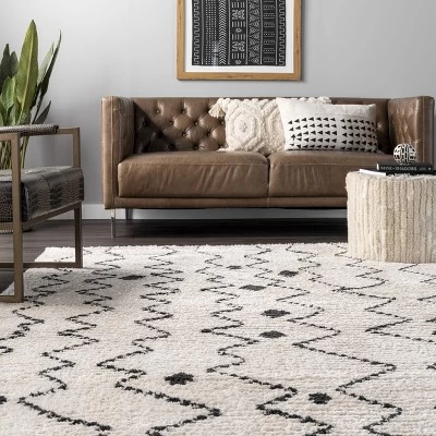 NuLOOM Mari Moroccan Soft Shag Fringe Area Rug - Image 7