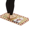 J&V TEXTILES 18" X 30" Cushioned Kitchen Floor Standing Mat (Kiss The Cook)