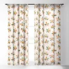 Lane And Lucia Patchwork Daisies Single Panel Sheer Window Curtain - Society6