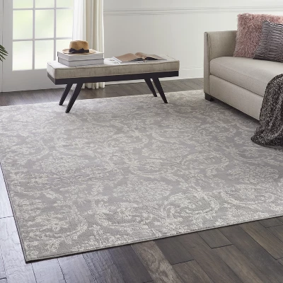 Nourison Jubilant Ornate Damask Indoor Area Rug - Image 3