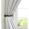 Lumi Home Furnishings 4pk 5/8" Window Curtain Holdbacks - Oil Rubbed Bronze/Black