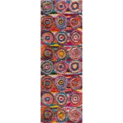 Kindra Circles Shaggy Area Rug - NuLOOM - Image 4