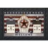 Rustic American Birdhouse Primitive Doormat Welcome Patriotic 30" X 18" Briarwood Lane