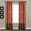 Home Boutique Prima Brown/Rust Window Curtain -54 X 84 - 2 Panel Set