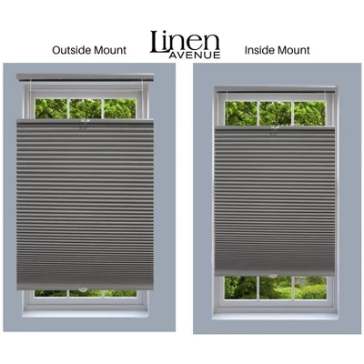 Linen Avenue Cordless Top Down Bottom Up Blackout Cellular Shade, Dark Grey - Image 3