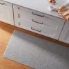60" X 20" Basketweave Comfort Runner Mat Gray - Threshold™