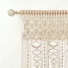 30"x40" Boho Macrame Textured Cotton Window Valance - Lush Décor