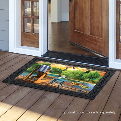 Lakeside Escape Summer Doormat Indoor Outdoor 30" X 18" Briarwood Lane - Image 2
