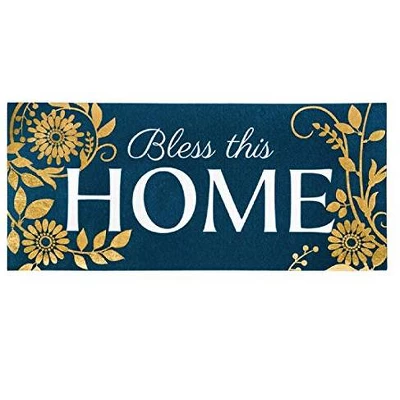 Evergreen Indoor Outdoor Doormat Bundle Set Of 5 - Frame And 4 Welcome Seasonal Inserts Garden Gnomes Birdhouse Snowman Bless This Home - Image 2