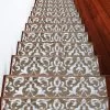 Sussexhome Floral Collection Anti-Slip Carpet Stair Treads, 9" X 28"