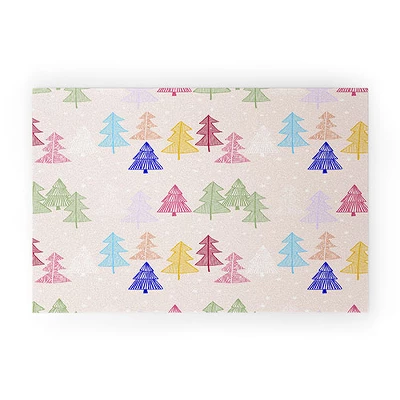 Showmemars Xmas Forrest Pattern Looped Vinyl Welcome Mat - Society6 - Image 5
