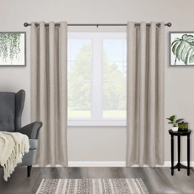 Kenney Hailey 1" Premium Decorative Window Curtain Rod - Image 2