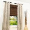 Radiance Brooklyn 44.5-in Cordless Cocoa Bamboo Roman Shade