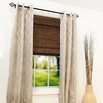 Radiance Brooklyn 24-in Cordless Cocoa Bamboo Roman Shade