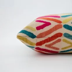 Bossanova Fiesta Square Throw Pillow Black - Pillow Perfect