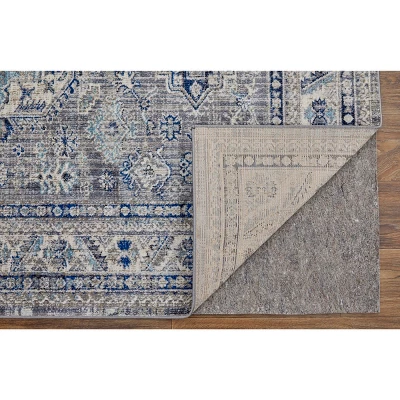 Bellini Transitional Medallion, Taupe/Gray/Blue, 2' X 3' Accent Rug - Image 4