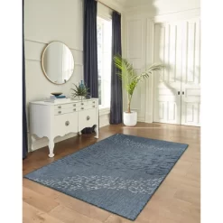 Liora Manne Carmel Indoor/Outdoor Rug Navy
