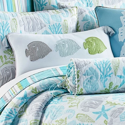 Deva Beach Fishes Decorative Pillow - Levtex Home - Image 2