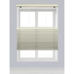 Linen Avenue Cordless Top Down Bottom Up Cellular Shade, Seashell