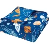 Wonder Space Adventure Plush Fleece Throw Blanket 50" X 70"